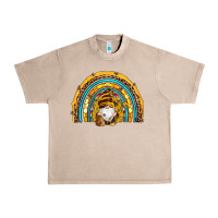 French Oak western bee gnomes sunflowers beehive honeycomb leopard turquoise sera Urban Heavy Tee - Artiststas