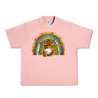 Salmon western bee gnomes sunflowers beehive honeycomb leopard turquoise sera Urban Heavy Tee - Artiststas