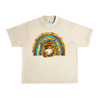 Sandshell western bee gnomes sunflowers beehive honeycomb leopard turquoise sera Urban Heavy Tee - Artiststas
