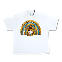 White western bee gnomes sunflowers beehive honeycomb leopard turquoise sera Urban Heavy Tee - Artiststas