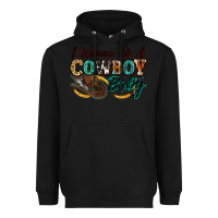 Black i wanna be a cowboy baby Heavyweight Hoodie - Zillion Design Studio