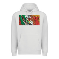 Dove Grey mexico flag cowhide leopard sunflower and roses licanse  plate Premium Hoodie - Artiststas
