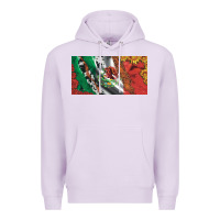 Lilac mexico flag cowhide leopard sunflower and roses licanse  plate Premium Hoodie - Artiststas