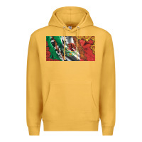 Mustard mexico flag cowhide leopard sunflower and roses licanse  plate Premium Hoodie - Artiststas