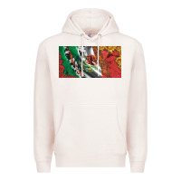 Pale Pink mexico flag cowhide leopard sunflower and roses licanse  plate Premium Hoodie - Artiststas