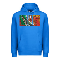 True Royal mexico flag cowhide leopard sunflower and roses licanse  plate Premium Hoodie - Artiststas