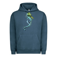 Blue Seahorse Urban Hoodie | Teevron