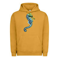 Pigment Peanut Butter Blue Seahorse Urban Hoodie - LillyAllenDesigns