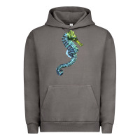 Pigment Tornado Blue Seahorse Urban Hoodie - LillyAllenDesigns