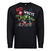Black Red white rawr 4th of July Premium Sweatshirt - CowGirlArtShop