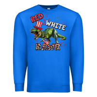 True Royal Red white rawr 4th of July Premium Sweatshirt - CowGirlArtShop