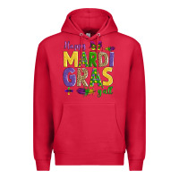 Cardinal happy mardi gras y'all Premium Hoodie - AdoDesignShop