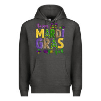Charcoal Heather happy mardi gras y'all Premium Hoodie - AdoDesignShop