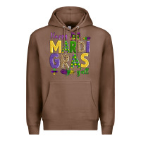 Chestnut happy mardi gras y'all Premium Hoodie - AdoDesignShop