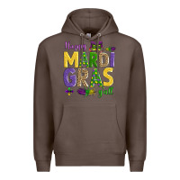 Coffee happy mardi gras y'all Premium Hoodie - AdoDesignShop