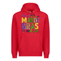 Red happy mardi gras y'all Premium Hoodie - AdoDesignShop