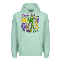 Seafoam happy mardi gras y'all Premium Hoodie - AdoDesignShop