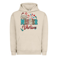 Pigment French Oak little mister america Urban Hoodie - NancyCooperArtShop