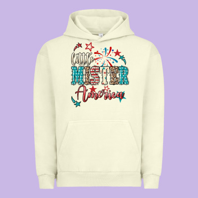 Little Mister America Urban Hoodie Designed By Nancycooperartshop