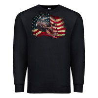 Black Red white rawr 4th of July Premium Sweatshirt - CowGirlArtShop