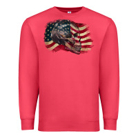 Cardinal Red white rawr 4th of July Premium Sweatshirt - CowGirlArtShop