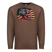 Chestnut Red white rawr 4th of July Premium Sweatshirt - CowGirlArtShop