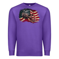 Purple Red white rawr 4th of July Premium Sweatshirt - CowGirlArtShop