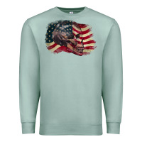 Seafoam Red white rawr 4th of July Premium Sweatshirt - CowGirlArtShop