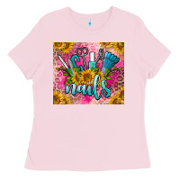 Bubblegum Pink nails Ladies Tee - BarkalooDesign