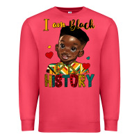 I Am Black History Black Boy Premium Sweatshirt | Teevron