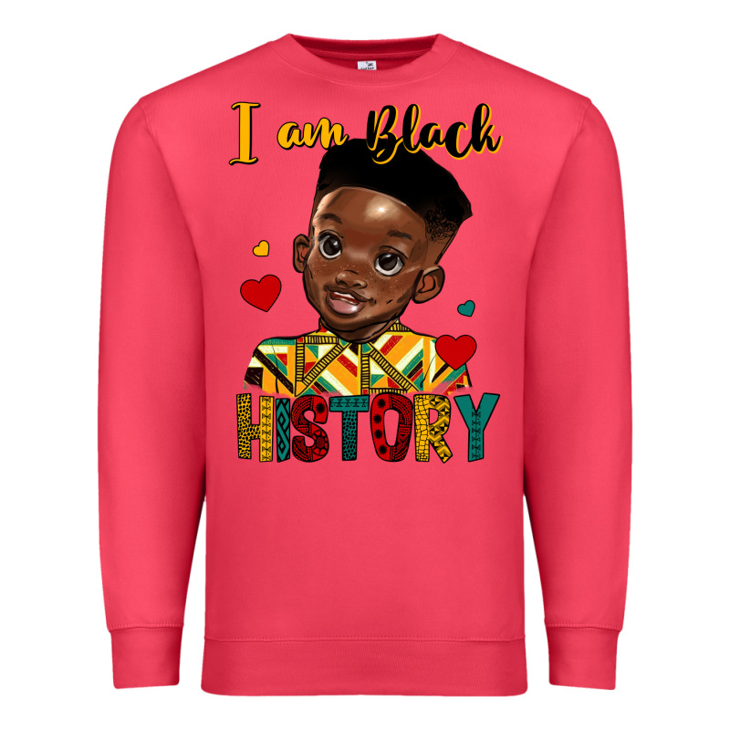 I Am Black History Black Boy Premium Sweatshirt by HRA Design Shop | Teevron