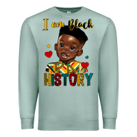 Seafoam i am black history black boy Premium Sweatshirt - HRA Design Shop