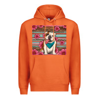 Carrot british bulldog floral serape tumbler Premium Hoodie - Artiststas