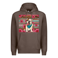 Coffee british bulldog floral serape tumbler Premium Hoodie - Artiststas