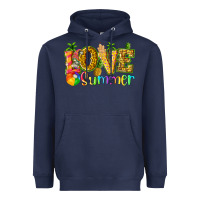 Navy love summer with pineapple Heavyweight Hoodie - texasbilliewilder