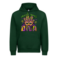 Forest Green mardi gras diva Urban Hoodie - Jasminsmagicworld