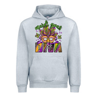 Heather Grey mardi gras diva Urban Hoodie - Jasminsmagicworld