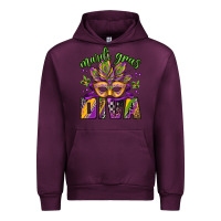 Mauve Wine mardi gras diva Urban Hoodie - Jasminsmagicworld