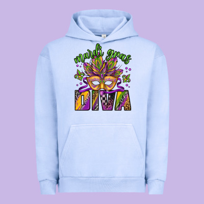 Mardi Gras Diva Urban Hoodie Designed By Jasminsmagicworld