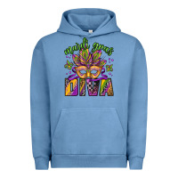Pigment Pebble Blue mardi gras diva Urban Hoodie - Jasminsmagicworld