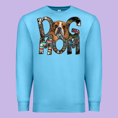 Dog Mom Premium Sweatshirt Designed By Sublimationcraftshop