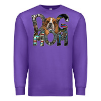 Purple dog mom Premium Sweatshirt - SublimationCraftShop