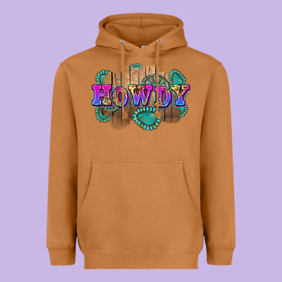 Howdy Heavyweight Hoodie Designed By Zillion Design Studio