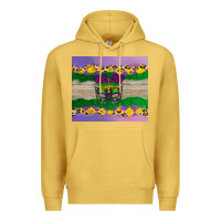 Antique Gold mardi gras mask Premium Hoodie - AdoDesignShop