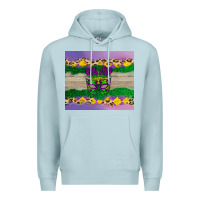Blue Mist mardi gras mask Premium Hoodie - AdoDesignShop