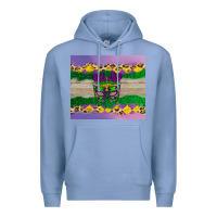 Colony Blue mardi gras mask Premium Hoodie - AdoDesignShop