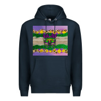 Navy mardi gras mask Premium Hoodie - AdoDesignShop
