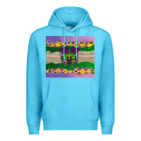 Ocean Blue mardi gras mask Premium Hoodie - AdoDesignShop