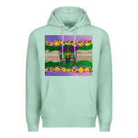 Seafoam mardi gras mask Premium Hoodie - AdoDesignShop