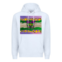 White mardi gras mask Premium Hoodie - AdoDesignShop